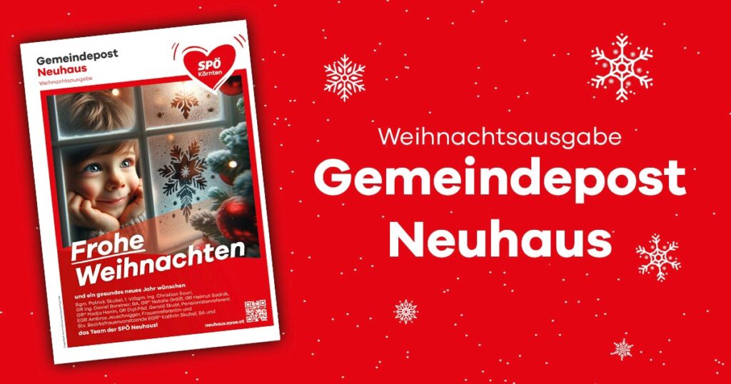 Die Weihnachtsausgabe der Gemeindepost Neuhaus ist da!