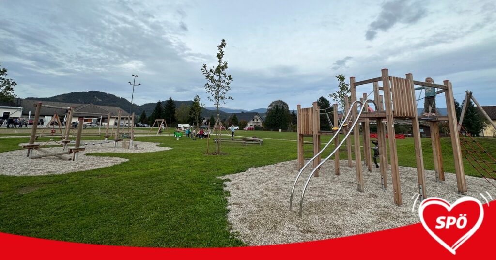 Er&ouml;ffnung der Spiel- und Freizeitanlage Schwabegg in der Gemeinde Neuhaus